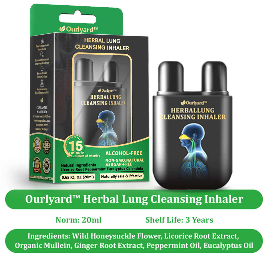 💜✅Official Store:Ourlyard® Herbal Lung Cleansing Inhaler👨⚕️FDA Certification(💝 Cough, wheezing, shortness of breath, sputum, stuffy nose, bronchitis, bronchitis, allergy symptoms, lung discomfort💝)