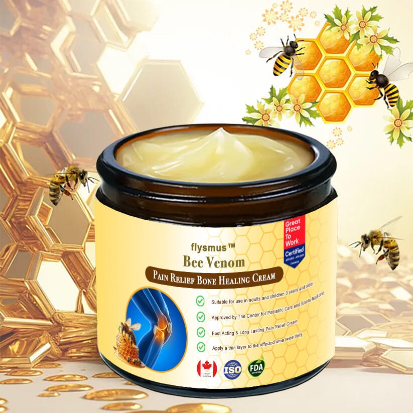 🐝flysmus™ Bee Venom Joint & Bone Recovery Cream(👩🏼⚕️FDA Food and Drug Administration Certified)