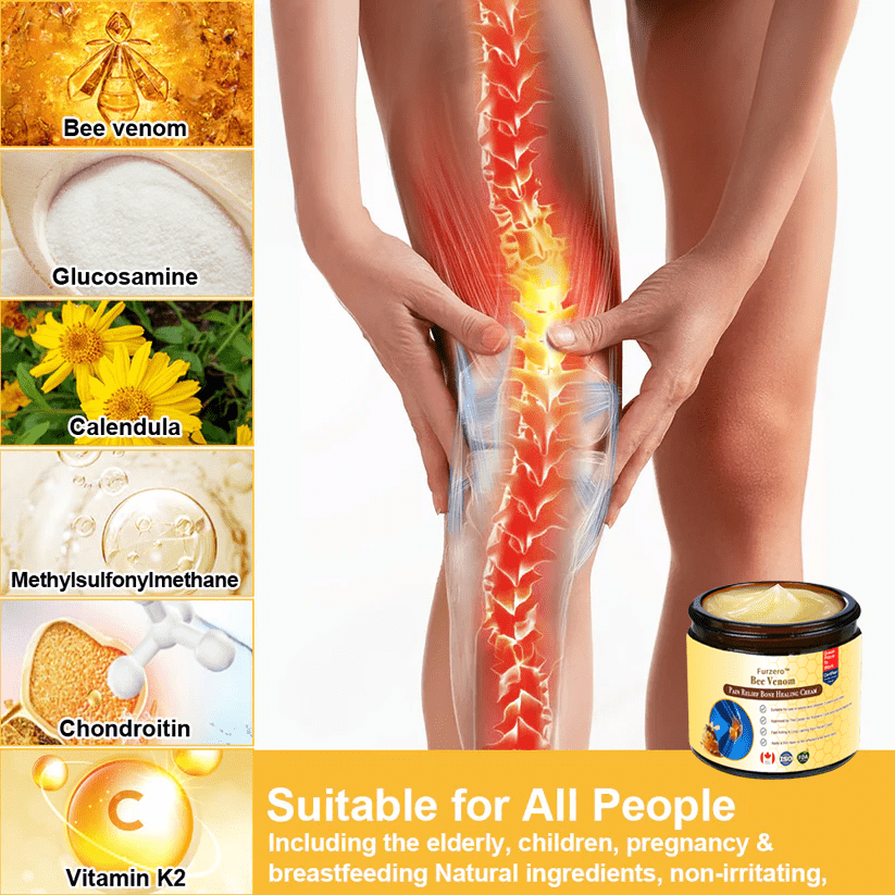 🐝flysmus™ Bee Venom Joint & Bone Recovery Cream（👩🏼‍⚕️FDA Food and Drug Administration Certified）