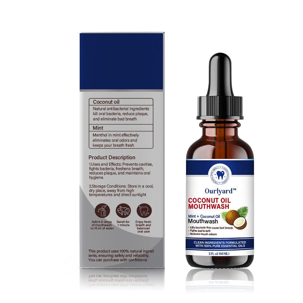 Ourlyard™ Coconut Oil Mouthwash Essential Oil 🏆Holiday pop-up shops