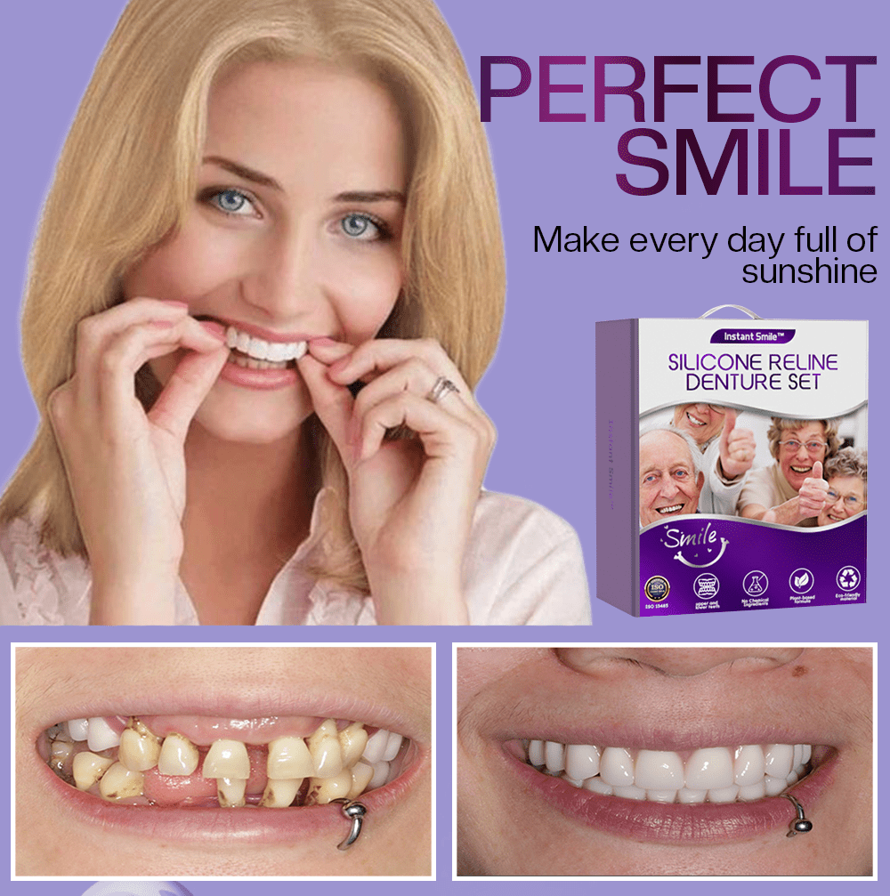 ✅Official Store | Instant Smile™ Silicone Reline Denture Set