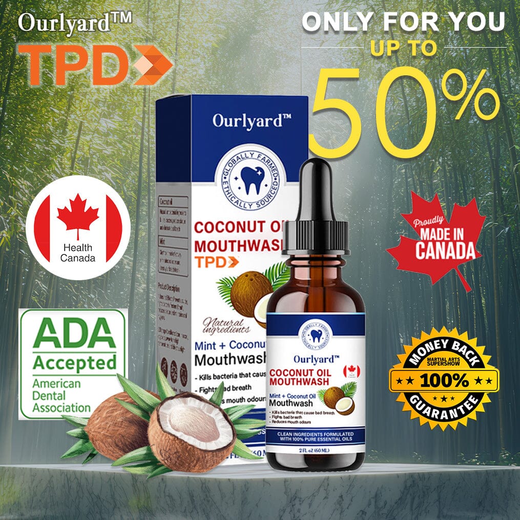 Ourlyard™ Coconut Oil Mouthwash Essential Oil 🏆Holiday pop-up shops