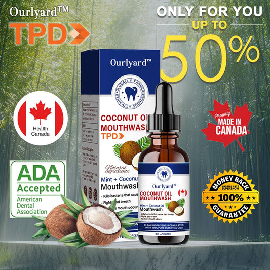 Ourlyard™ Coconut Oil Mouthwash Essential Oil 🏆Holiday pop-up shops