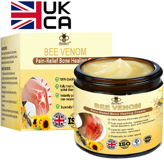 ✅Official Store: flysmus™ Bee-Venom Pain-Relief Bone Healing Cream👨‍⚕️UK Osteopathic Medical Association （BOA）Approved(Reducing joint swelling, pain, stiffness, redness, warmth, soreness, and joint fatigue)