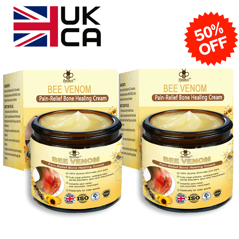 ✅Official Store: flysmus™ Bee-Venom Pain-Relief Bone Healing Cream👨‍⚕️UK Osteopathic Medical Association （BOA）Approved(Reducing joint swelling, pain, stiffness, redness, warmth, soreness, and joint fatigue)